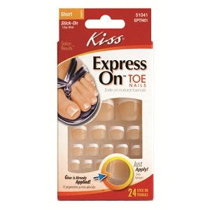 Kiss Express On Toe Nails Kendinden Yapışkanlı Ayak Takma Tırnakları lü EPTN